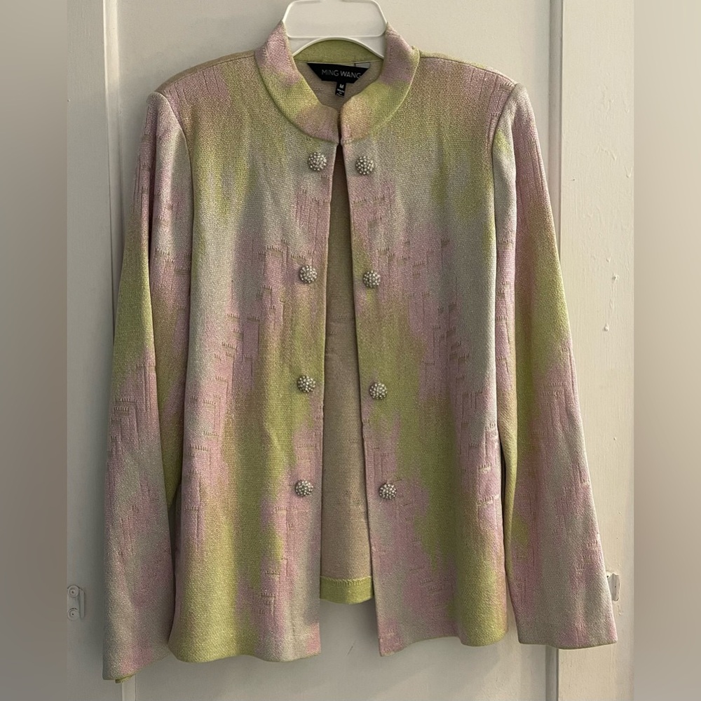 Ming Wang open front dress jacket size medium